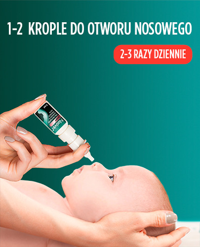 Nasivin BABY 0,1 mg/ml krople do nosa dla niemowląt od  3 miesiąca życia do 1 roku 5 ml