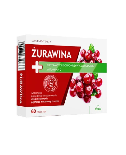 Żurawina Plus 60 tabletek