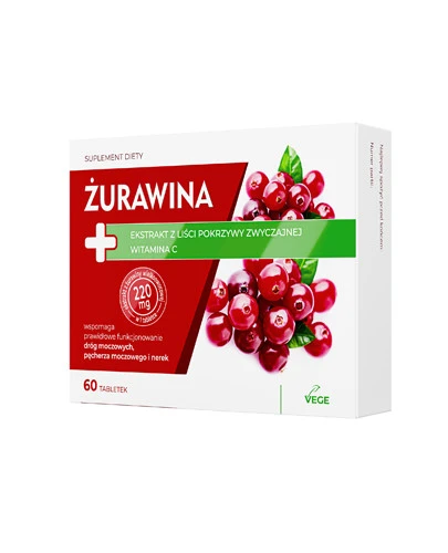 Żurawina Plus 60 tabletek