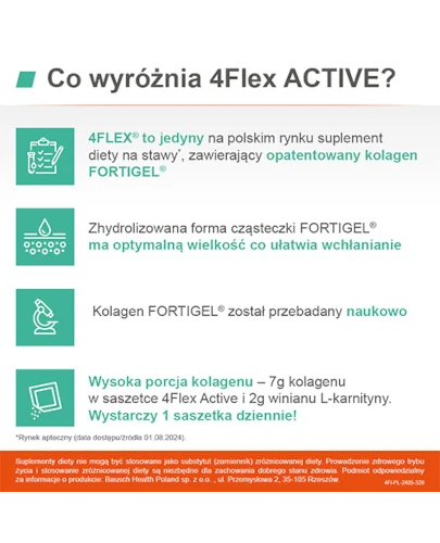 4Flex Active,  saszetki, 30 sztuk
