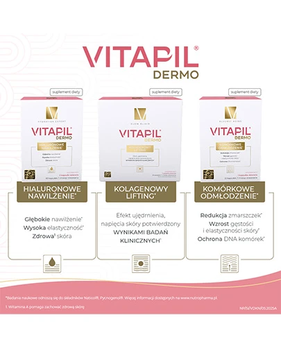 Vitapil Dermo Hialuronowe Nawilżenie 60 kapsułek