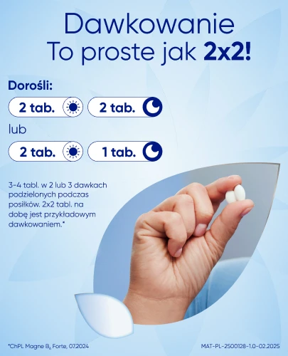 Magne B6 Forte, 100 mg Mg2+ + 10 mg, 180 tabletek powlekanych