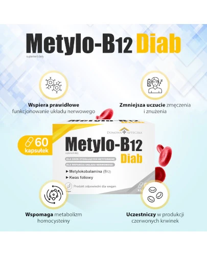 Domowa Apteczka, Metylo-B12 Diab, 60 kapsułek