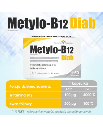 Domowa Apteczka, Metylo-B12 Diab, 60 kapsułek
