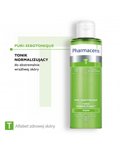 Pharmaceris T Puri-Sebotonique tonik normalizujący do twarzy 200 ml + Pharmaceris T płyn bakteriostatyczny 80 ml