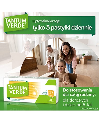 Tantum Verde 3 mg pastylki do ssania smak miodowo-pomarańczowy 20 sztuk