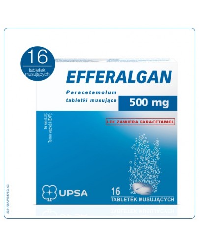 Efferalgan 500 mg 16 tabletek musujących