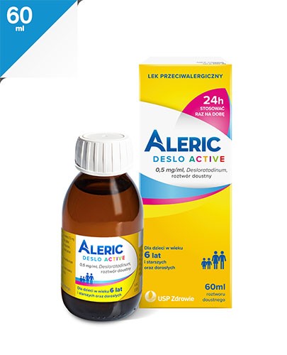 Aleric Deslo Aactive roztwór doustny 0,5mg/ml 60 ml
