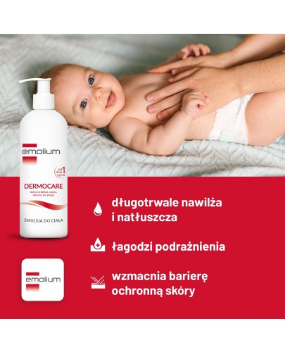 Emolium Dermocare emulsja do ciała od urodzenia 400 ml