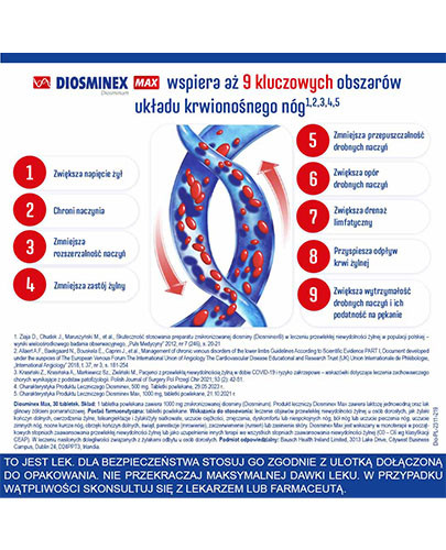 Diosminex Max 1000mg 30 tabletek