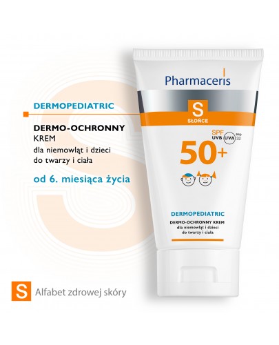 Pharmaceris S Dermopediatric Dermo-ochronny krem do twarzy i ciała dla niemowląt i dzieci SPF 50+ 125 ml