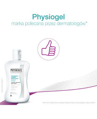 Physiogel Pielęgnacja włosów i skóry głowy delikatny szampon 250 ml