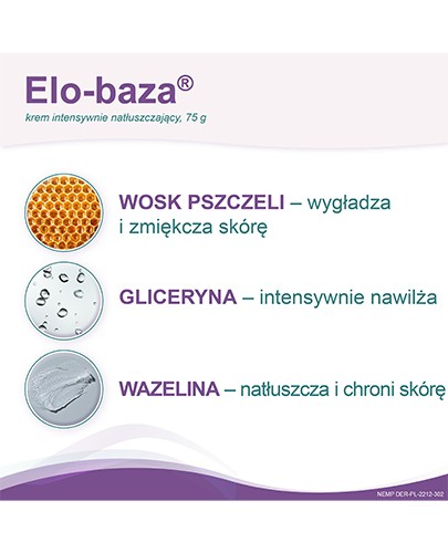 Elo-Baza krem intensywnie natłuszczający dla skóry bardzo suchej, wrażliwej ze skłonnościami do alergii 75 g