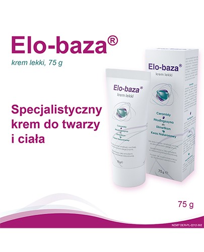 Elo-Baza krem lekki dla skóry bardzo wrażliwej 75 g