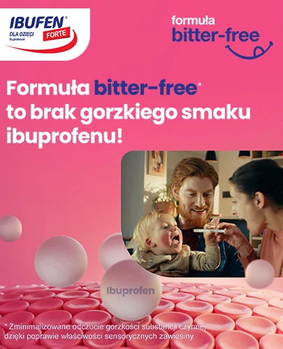 Ibufen dla dzieci Forte 200mg/5ml zawiesina o smaku malinowym dla dzieci 3m+ 100 ml