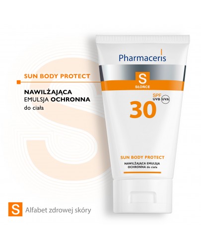 Pharmaceris S Sun Body Protect nawilżająca emulsja ochronna do ciała SPF 30 150 ml [Kup 2 produkty Phamaceris S = kosmetyczka]