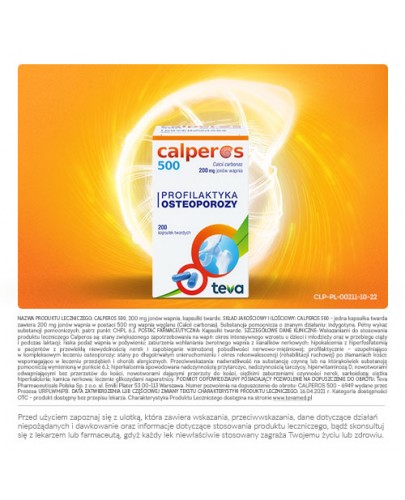 Calperos 500 mg 200 kapsułek