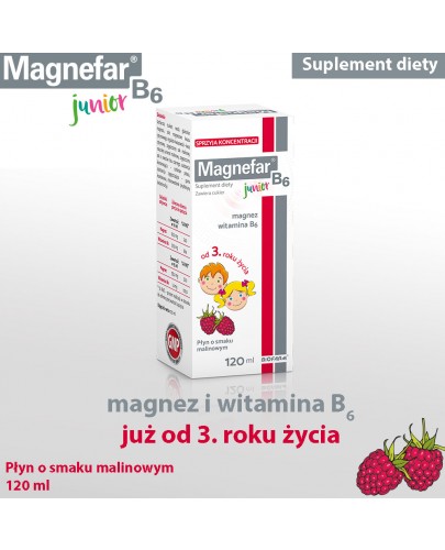 Magnefar B6 Junior płyn 120 ml