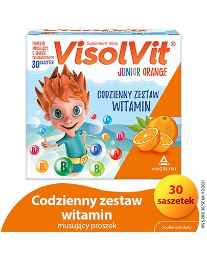 Visolvit Junior Orange proszek o smaku pomarańczowym 30 saszetek