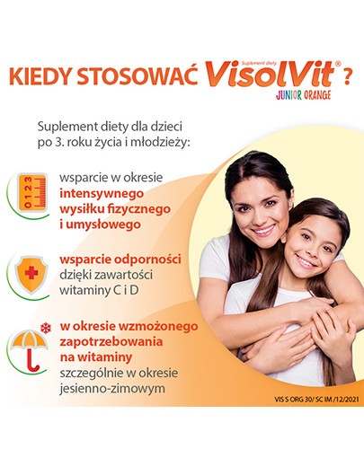 Visolvit Junior Orange proszek o smaku pomarańczowym 30 saszetek