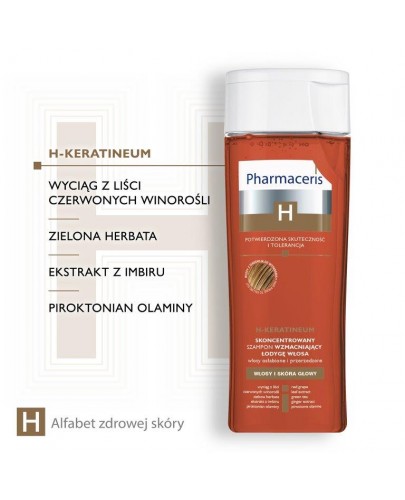 Pharmaceris H Keratineum szampon wzmacniający do włosów osłabionych 250 ml 