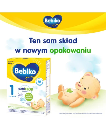 Bebiko 1 Nutriflor Expert mleko początkowe od urodzenia 350 g