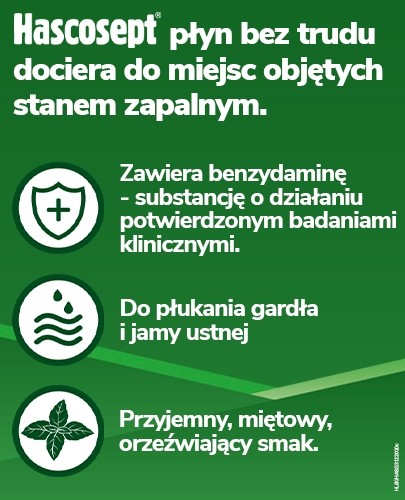 Hascosept 1,5 mg/g płyn do płukania jamy ustnej 100 g