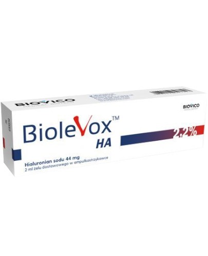 BioleVox HA kwas hialuronowy 2,2% 1 ampułko-strzykawka 2 ml