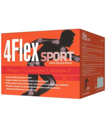 podgląd produktu 4 Flex Sport kolagen nowej generacji z L-karnityną i witaminą C 30 saszetek
