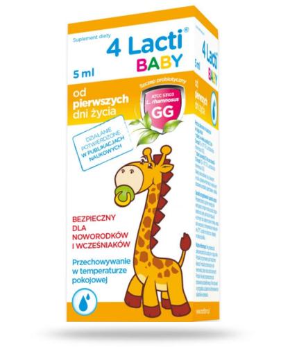 zdjęcie produktu 4 Lacti Baby krople, probiotyk dla dzieci od urodzenia 5 ml 