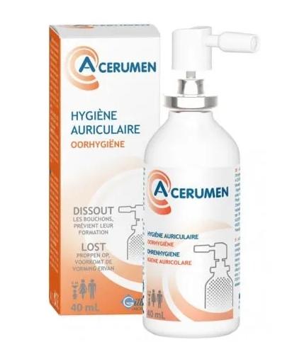 podgląd produktu A-Cerumen preparat do higieny uszu w sprayu 40 ml