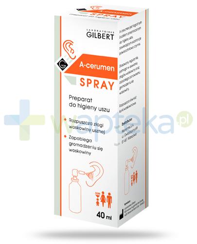 podgląd produktu A-Cerumen Spray preparat do higieny uszu 40 ml
