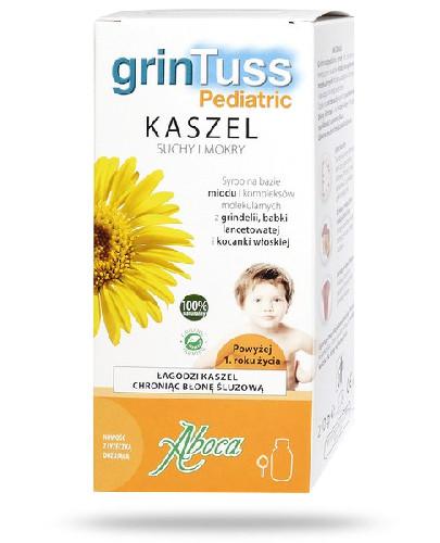 podgląd produktu Aboca GrinTuss Pediatric Kaszel suchy i mokry syrop 210 g