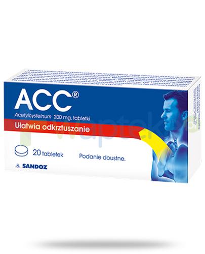 zdjęcie produktu ACC 200mg (Acetylcysteinum) 20 tabletek powlekanych