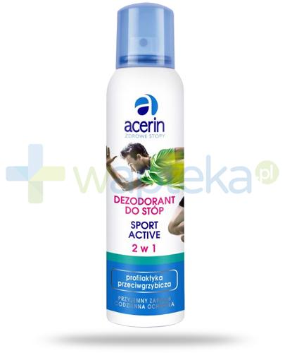 podgląd produktu Acerin Sport Active 2w1 dezodorant do stóp 150 ml