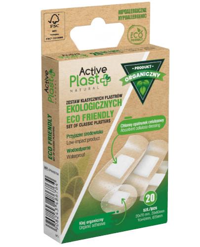 podgląd produktu ActivePlast ECO Friendly zestaw klasycznych plastrów ekologicznych 20 sztuk