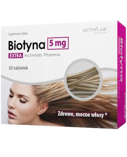 podgląd produktu ActivLab Biotyna Extra 5mg 50 tabletek
