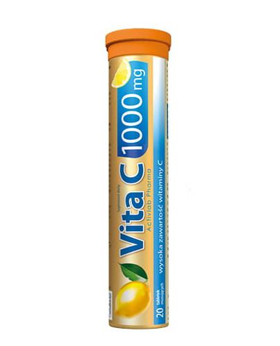 podgląd produktu ActivLab Vit C 1000 mg o smaku cytrynowym 20 tabletek musujących