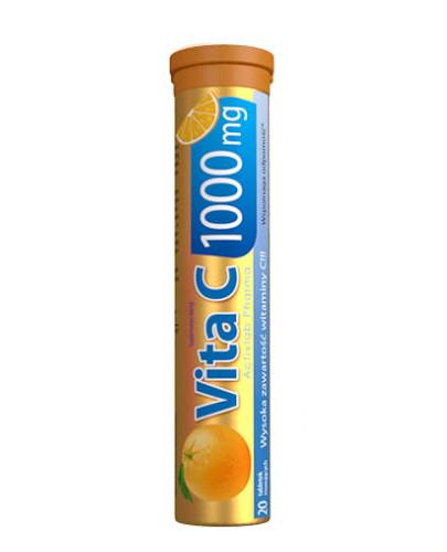 podgląd produktu ActivLab Vit C 1000 mg o smaku pomarańczowym 20 tabletek musujących