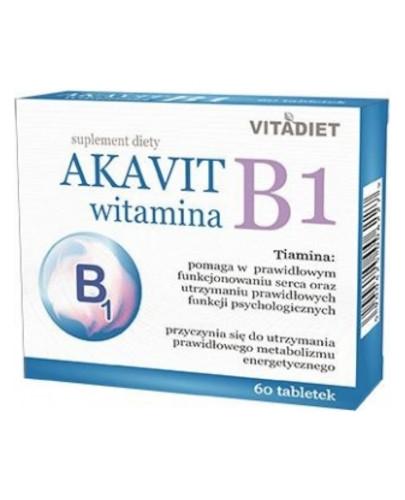 podgląd produktu VitaDiet Akavit Witamina B1 35 mg 60 tabletek