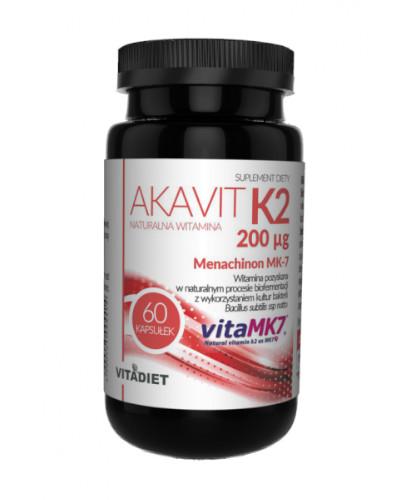 podgląd produktu VitaDiet Akavit Witamina K2 200 µg 60 kapsułek