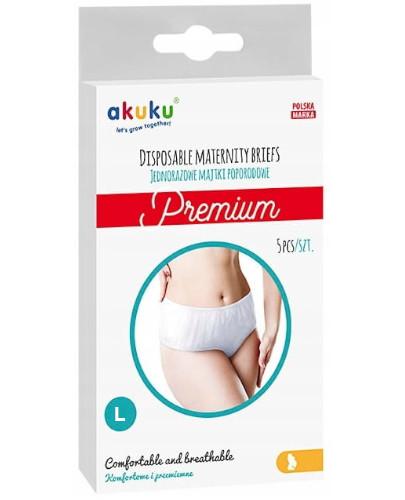 podgląd produktu Akuku jednorazowe majtki poporodowe Premium rozmiar L 5 sztuk [A0551]