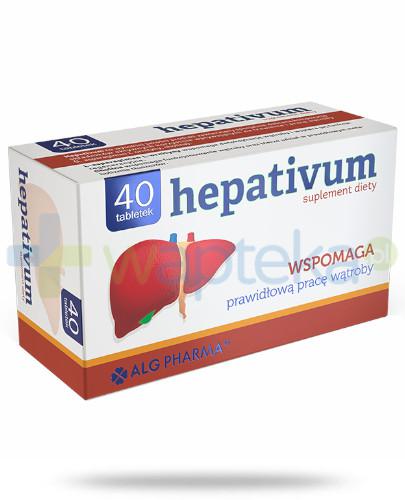 podgląd produktu Alg Pharma Hepativum 40 tabletek