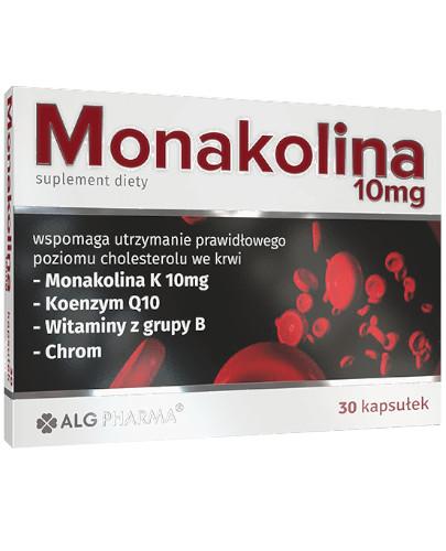 podgląd produktu Alg Pharma Monakolina 10 mg 30 kapsułek