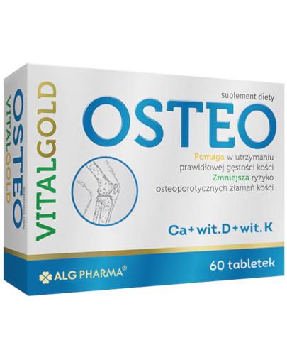 podgląd produktu Alg Pharma Osteo Vitalgold 60 tabletek