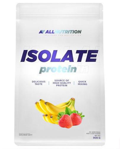 podgląd produktu Allnutrition Isolate Protein odżywka białkowa smak truskawka-banan 908 g