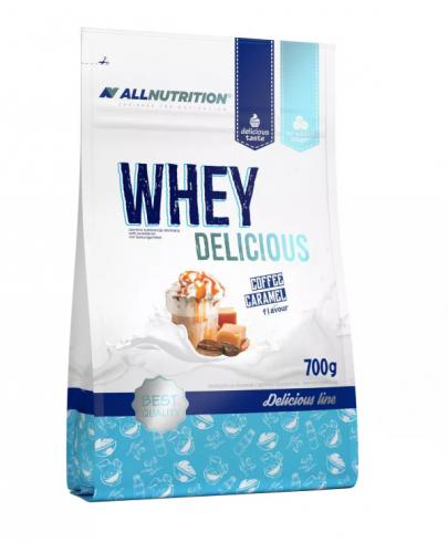 podgląd produktu Allnutrition Whey Delicious odżywka białkowa smak kawa-karmel 700 g
