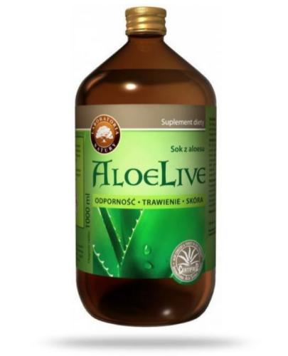 podgląd produktu AloeLive Odporność Trawienie Skóra sok z aloesu 99,7% 1000ml 