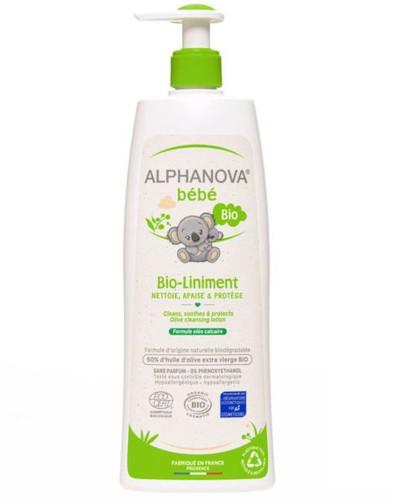 podgląd produktu Alphanova Bebe Bio Liniment organiczna oliwka do mycia i nawilżania 500 ml