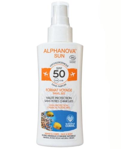 podgląd produktu Alphanova Sun Travel spray przeciwsłoneczny SPF 50 90 g
